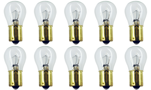 Box of 10 #307 Lamp Auto Bulb Automotive Lightbulb, 28V, 18.76W, BA15s
