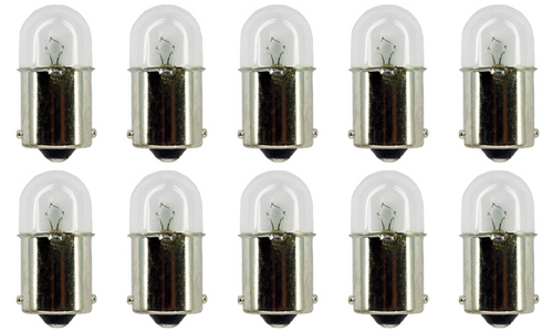 Box of 10 #5008 Lamp Auto Bulb Automotive Lightbulb 12V 10W BA15s