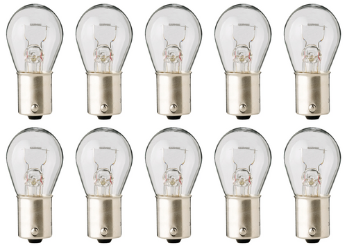 Box of 10 Bulbs 7501, 6V, 21W, P21W, BA15s base. Flosser 6670