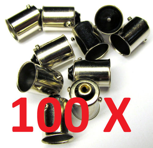 BA9s Bayonet Base 100 Pack Car LED Light Lamp Bulb Socket Base Adapter 44 55 57
