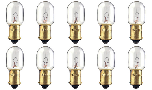 Box of 10 #1416 Lamp Auto Bulb Automotive Lightbulb 12.8V 10.24W 0.8A BA9s