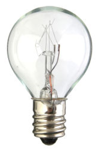 Bulb 5W, 120V, G9.5, Candelabra E12 Base, 5 Watt, 120 Volt, 31mm dia, Decor