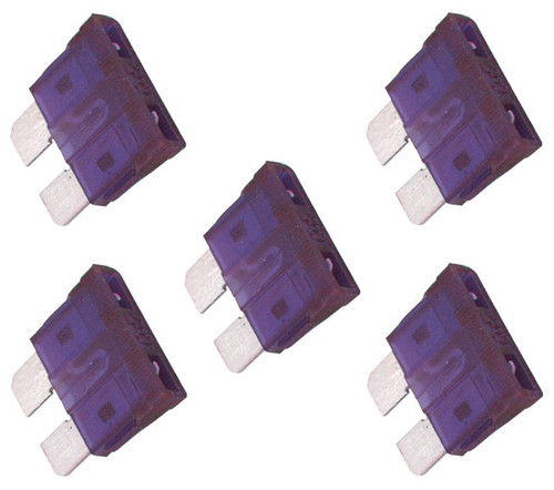 5 pcs Auto Fuse, 3A, Automotive, Blade, ATO