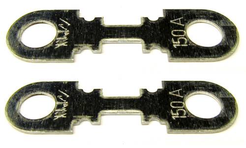 TWO 150A Diesel Glow Plug Strip HSB Fuse 150 Amp, Donut Ends, Flosser Germany