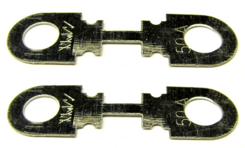 TWO 50A Diesel Glow Plug Strip HSB Fuse 50 Amp, Donut Ends, Flosser Germany