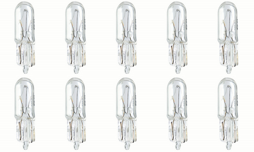 Box of 10 #4590 Lamp Auto Instrument Bulb 9472109 12V 3W W2x4.6d for Volvo