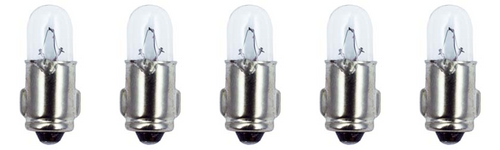 Pack of  5 Dash Bulbs for VW Bug, Beetle, Super Bus, Karmann Ghia, 12V N177222