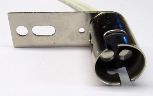Bayonet Bulb Socket, BA15d base (1076, 1176 etc.), 1-hole L-Flange (orthagonal)