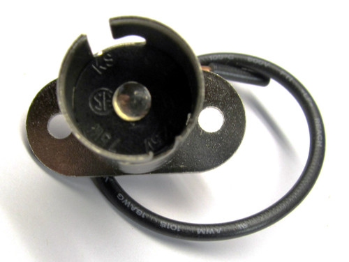 Bayonet Bulb Socket, BA15s base (1141, 1156,  etc.), 2-hole Flange (orthagonal)