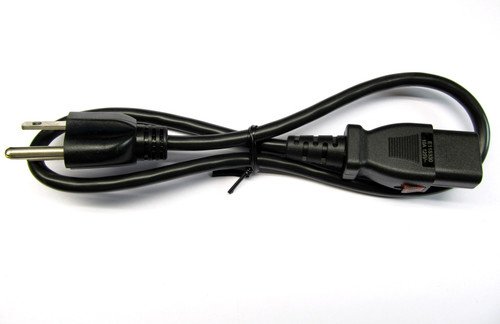 LOCKING AC Power Cord, IEC, 2 feet, 10A, vibration/pull proof, bands, servers