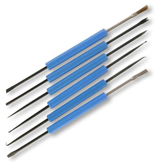 Soldering Aid Kit, 6 pieces (double-ended=12 Tools) for soldering and PCB repair