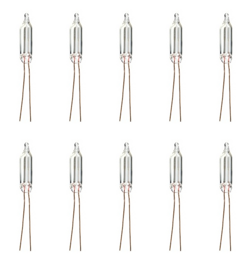 NEW Box of 10 Neon Bulb A9A / NE2E Indicator 105 to 125 Volts AC/DC
