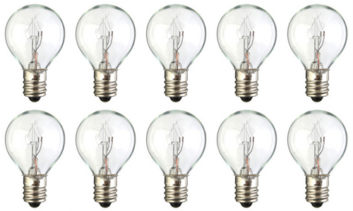 10 Pack Bulb 10W, 120V, G9.5, Candelabra (E12), 10 Watt, 120 V, 31mm dia, Decor