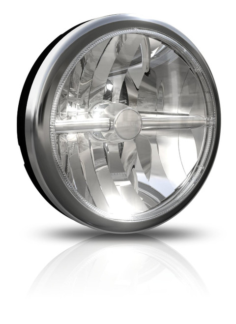 CIBIE OSCAR 7" 6000K LED 12/24 Volt Auxiliary Driving Light, DOT, Black / Chrome CIBIE OSCAR 7" 6000K LED 12/24 Volt Auxiliary Driving Light, DOT, Black / Chrome