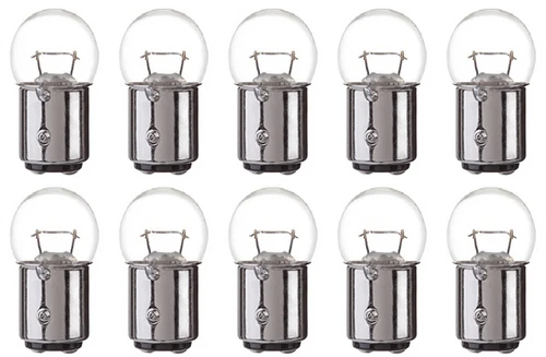 Box of 10 Bulbs 48 Volt, 10 Watt, BAY15d base 48V 10W for Toyota Forklift