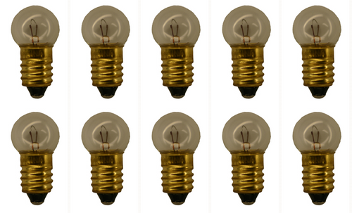 Box of 10 #605 Lamp Bulb Lightbulbs 6.15 V 3.08 W 0.5 A