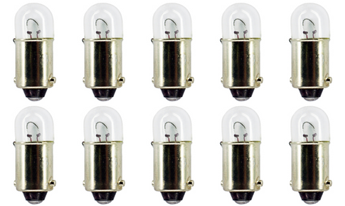 Box of 10 #3893LL Lamp Auto Bulb Automotive Lightbulb, 12V, 4W, BA9s