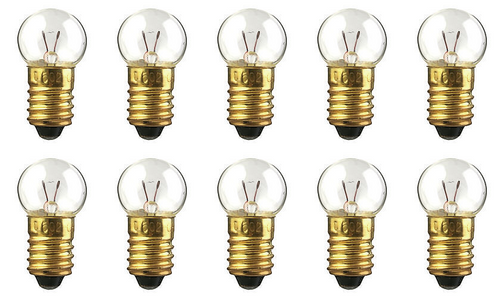 Box of 10 #406 Blinking Lamp Bulb Flashing Lightbulbs 2.6V 0.78W 0.3A