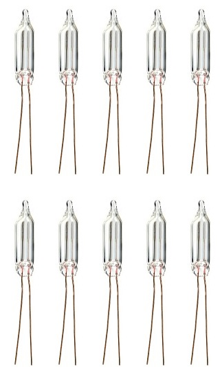 NEW Box of 10 Neon Bulb NE2U A3C Indicator 105 to 125 Volts AC/DC FREE RESISTORS