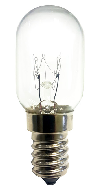 Bulb, 15W, 130V, E14s Base, T8 Glass