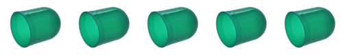 Dark Green Bulb Cover Cap Boots 5-Pack, 10mm T3.25, G3.25, fits 193, 194, 44, 47