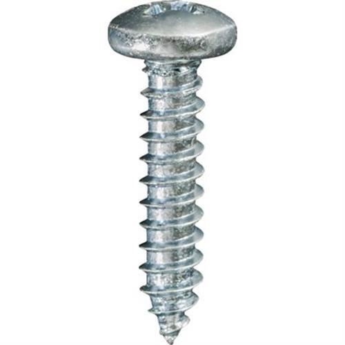 Tapping Screw #8 X 3/4" Phillips Pan Head, Zinc (Qty:100)