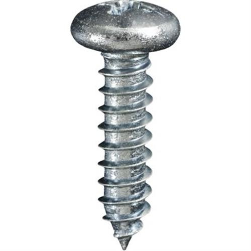 Tapping Screw #10 X 3/4" Phillips Pan Head, Zinc (Qty:100)