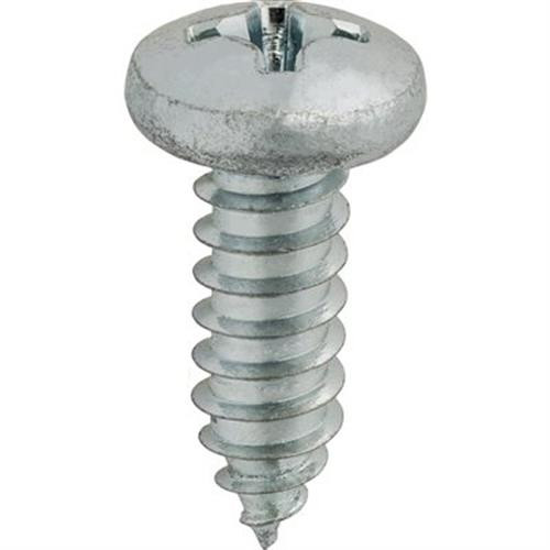 Tapping Screw #14 X 3/4", Phillips Pan Head, Zinc (Qty:100)