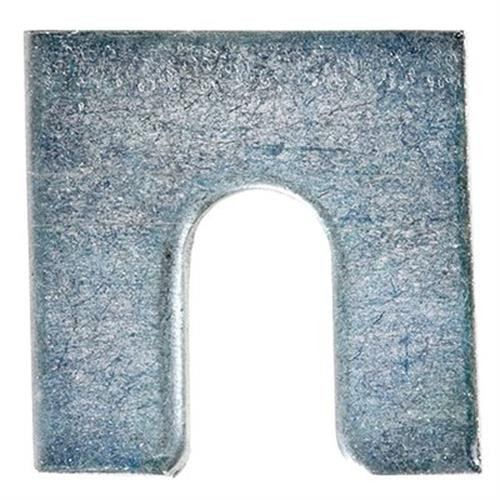 Shim 1/16" thick, 1-1/4" X 1-1/8", With 3/8" Slot, Zinc (Qty:100)