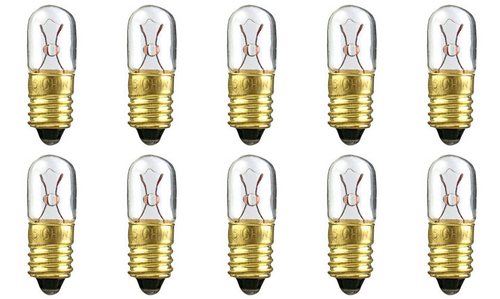 Box of 10 #46 LampBulb Lightbulb 6.3 V 1.575W 0.25 A