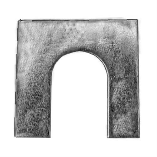 Shim 1/8" thick, 1-1/8" X 1-1/8", With 1/2" Slot (Qty:50)