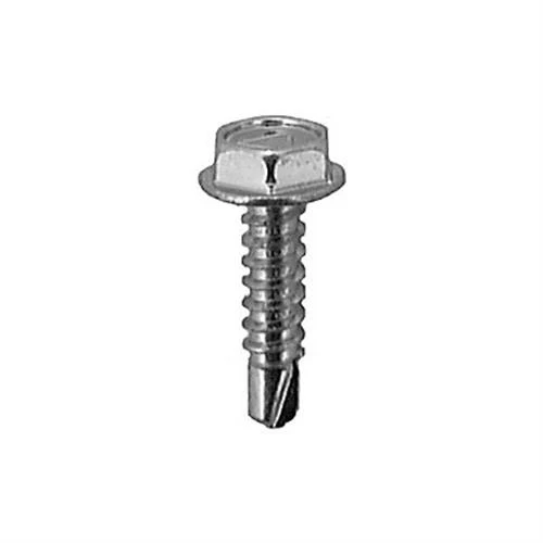 Tapping Screw #10 X 3/4" Hex Washer Head TEKS, Zinc (Qty:100)