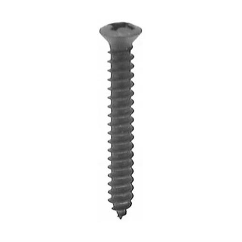 Tapping Screw #8 X 1/2", with #6 Phillips Oval Head, Black Oxide (Qty:100)