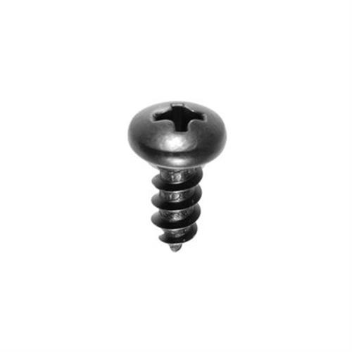 Tapping Screw #10 X 1/2", Phillips Pan Head, Black Oxide (Qty:100)