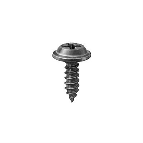 Tapping Screw Phillips Flat Washer Head  #8-18 X 1/2"  Black (Qty:100)