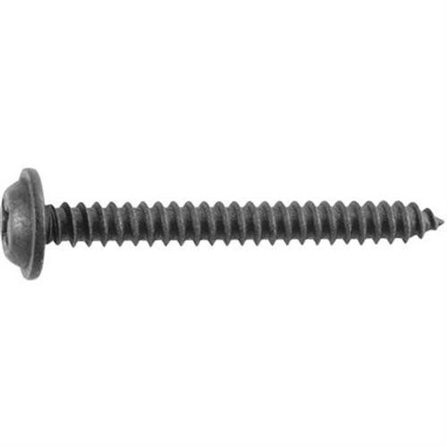 Tapping Screw Phillips Flat Washer Head #8 X 1.5" Black (Qty:50)