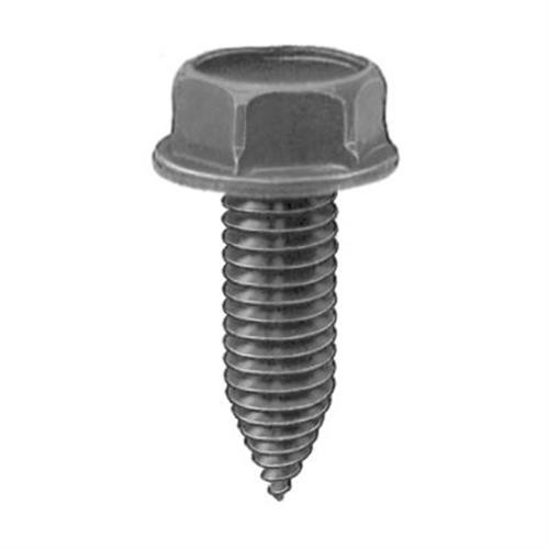 M8-1.25 X 25mm Hex Washer Head Screw Bolt,  Black Phosphate (Qty:25)