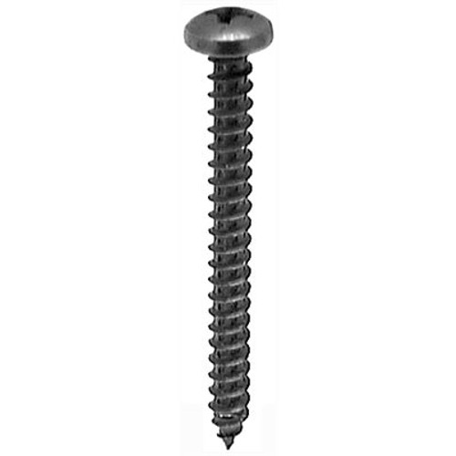 Tapping Screw #8 X 1-1/2", Phillips Pan Head Black Oxide (Qty:50)