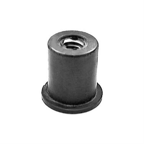 Well Nut 1/4"-20 Thread, 0.625" Head Dia, 0.5" Hole, 0.641" Length (Qty: 25)