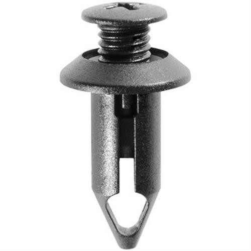 Screw-Type Retainer 19/32" Head, 13/16" Stem, for GM, Chrysler (Qty:25)