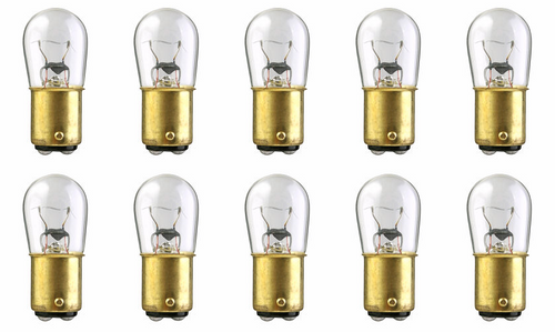 Box of 10 #210 Lamp Auto Bulb Automotive Lightbulb 6.5V 11.57W BA15d