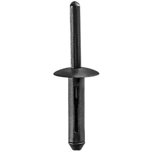 Nylon Rivets 1/4 DIA. 5/32-3/8 Grip Black, for Chrysler 34201631 (Qty:25)
