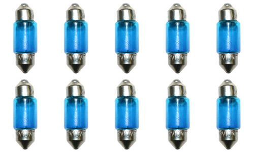 Box of 10 #3175B 3175 Blue Lamp Auto Bulb Automotive