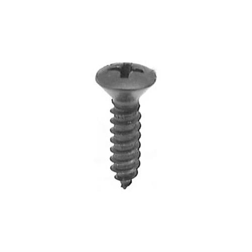 Tapping Screw #10 X 3/4", Phillips Oval Head, Black Oxide Finish (Qty:100)