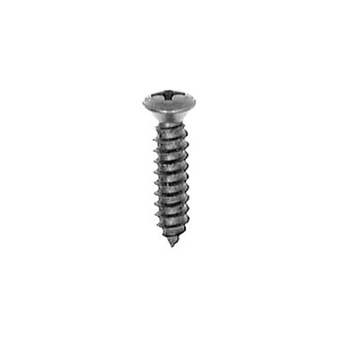 Tapping Screw #10 X 3/4", #8 Phillips Oval Head, Black Oxide Finish (Qty:100)