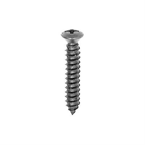 Tapping Screw #10 X 1", #8 Phillips Oval Head, Black Oxide Finish (Qty:100)