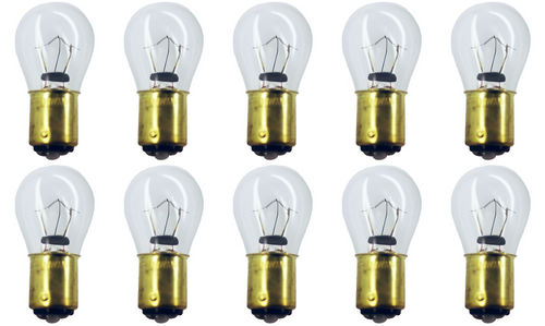 Box of 10 Bulbs #1228 32 V, 14.4 W, BA15d Base, S-8, EiKO