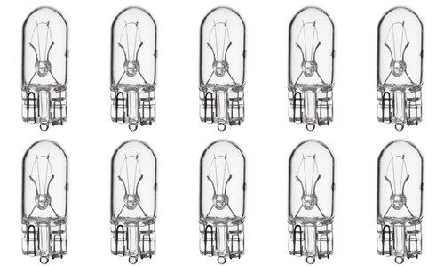 Box of 10 #194 Lamp Auto Bulb Automotive Lightbulbs 14V 3.78W 0.27A