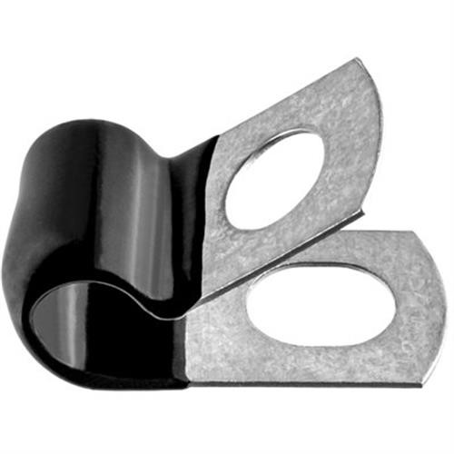 Closed Clamp 1/4" ID, Galvanized, Vinyl Coated (Qty: 25)