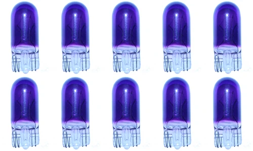 Box of 10 #194P Pink / Purple Lamp Auto Bulb Automotive Bulbs 14V 3.78W 0.27A